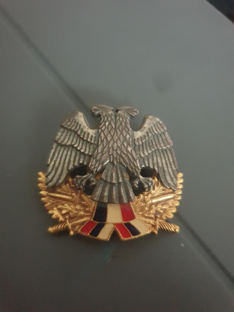 Militair baret Embleem Servië, Verzamelen, Ophalen of Verzenden, Overige soorten, Overige gebieden, Embleem of Badge