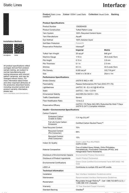 Visual Code Beige 25x100cm tapijttegels, 75 m² of meer, Overige kleuren, Nieuw, Ophalen of Verzenden