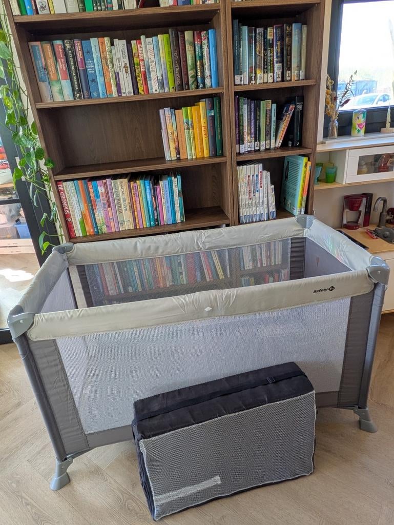 Safety 1st campingbedje met Hauck matras en hor, Ophalen, Zo goed als nieuw, Reisbedje