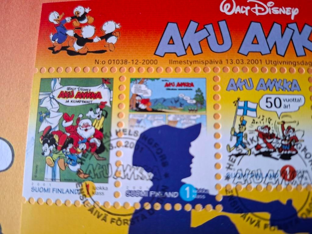 FDC Donald Duck Finland 2001, Verzenden, Europa