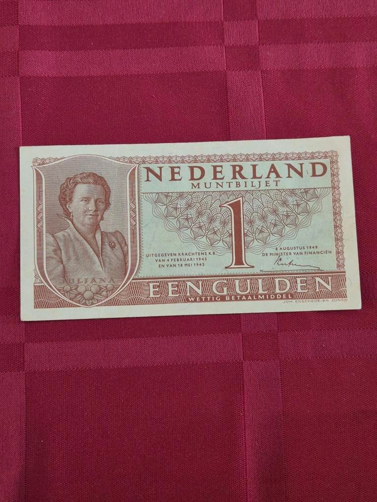 Prachtig biljet 1 gulden 1949, Ophalen of Verzenden
