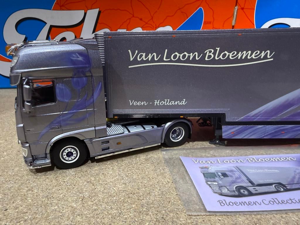 WSI DAF XF VAN LOON BLOEMEN, Ophalen of Verzenden, Zo goed als nieuw, Bus of Vrachtwagen, Wsi