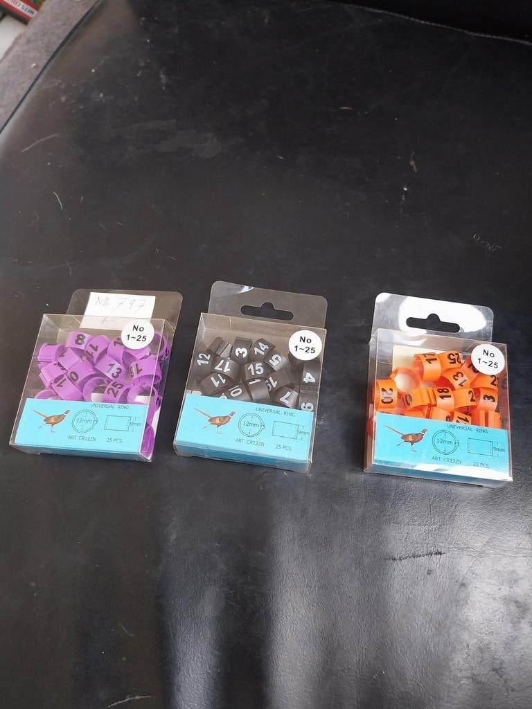 Nieuwe pluimvee ringen nr 797, Ophalen of Verzenden, Nieuw, Overige typen