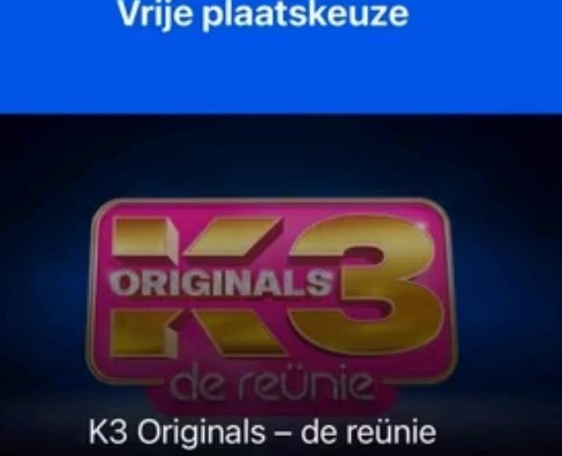 Parkeerticket Ahoy 7 april k3 reunie, Eén persoon