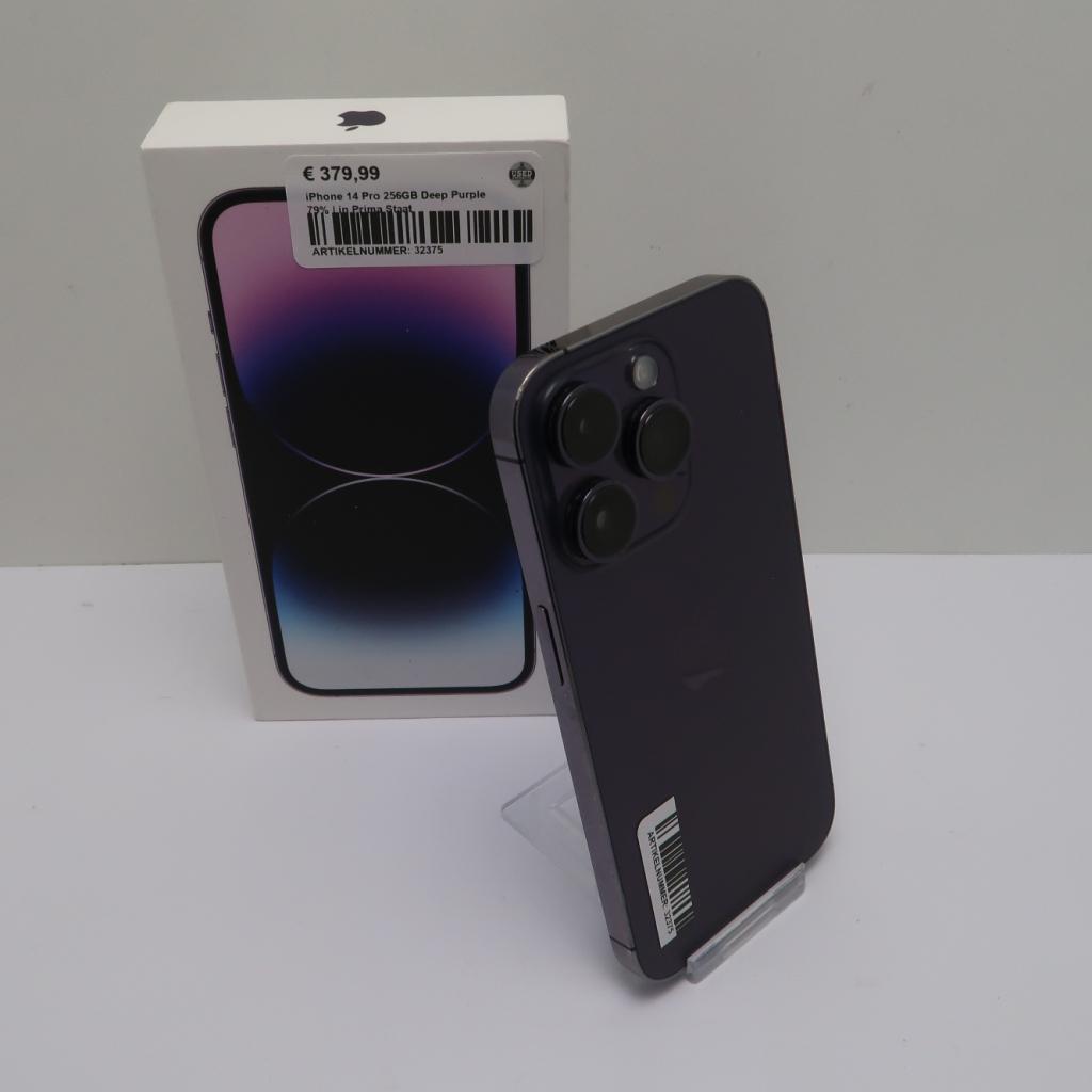 iPhone 14 Pro 256GB Deep Purple 79% | in Prima Staat, Niet ingevuld, Zo goed als nieuw, Niet ingevuld, Niet ingevuld