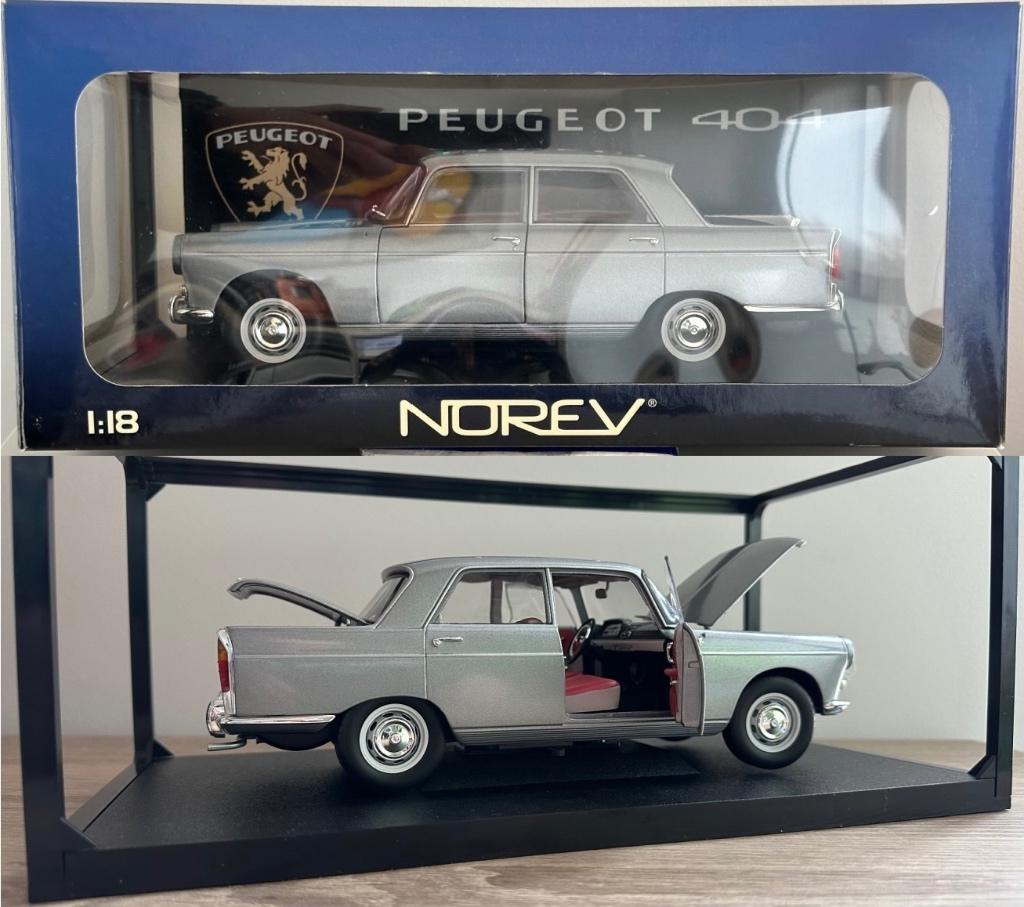 Norev 184744 Peugeot 404 Berline 1:18 in originele doos, Ophalen, Zo goed als nieuw, Auto, Norev