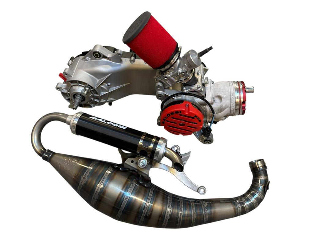 Malossi RC-one Testa Rossa 100cc motorblok OP=OP, Piaggio, Verkoop@ddltuning.nl, Blok, Ophalen of Verzenden