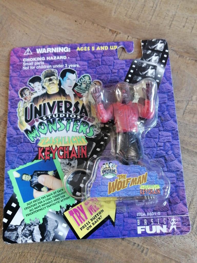 Universal Studios Monsters Wolfman Flashlight Sleutelhanger, Ophalen of Verzenden, Nieuw