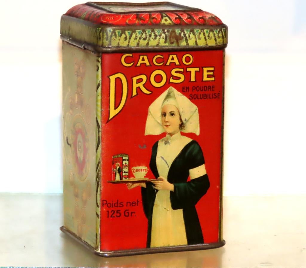 Droste Cacao Haarlem Treincoupé 125 Gram Blik, S M in bodem, Ophalen of Verzenden, Gebruikt, Overige, Droste