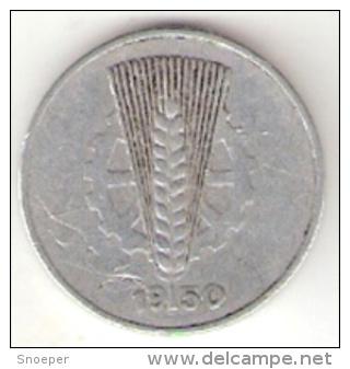 DDR 10 pfennig 1950 A km 3 vf, Verzenden, Duitsland, Losse munt