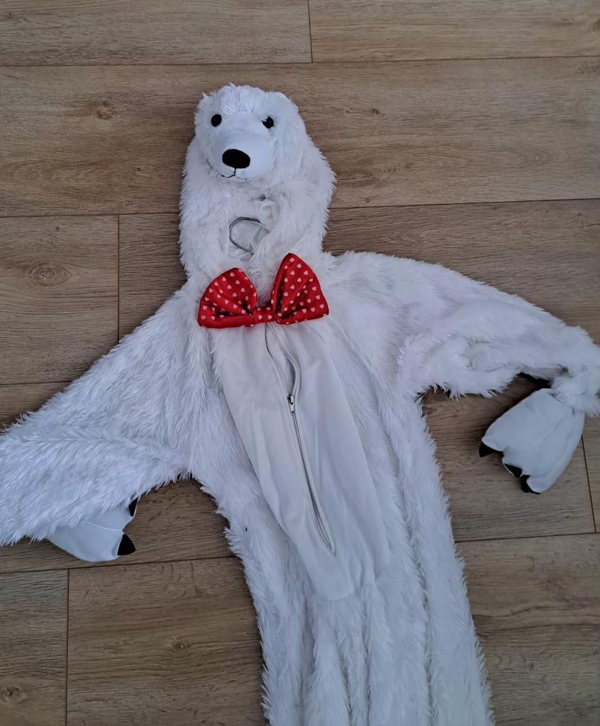 2x IJsbeer Pak Carnaval/Verkleedpak Maat 116, Ophalen of Verzenden, 110 t/m 116, Jongen of Meisje