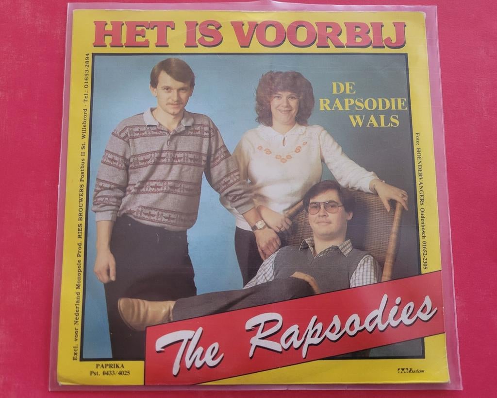 The Rapsodies - Het is voorbij - Rapsodies wals ., Ophalen, Zo goed als nieuw, Overige formaten, Levenslied of Smartlap