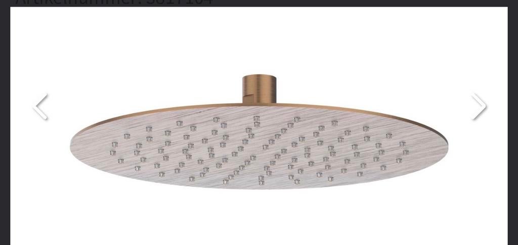 IVY hoofddouche Slim 25cm Eco-Air geborsteld mat koper, Ophalen of Verzenden, Nieuw, Koper, Douche