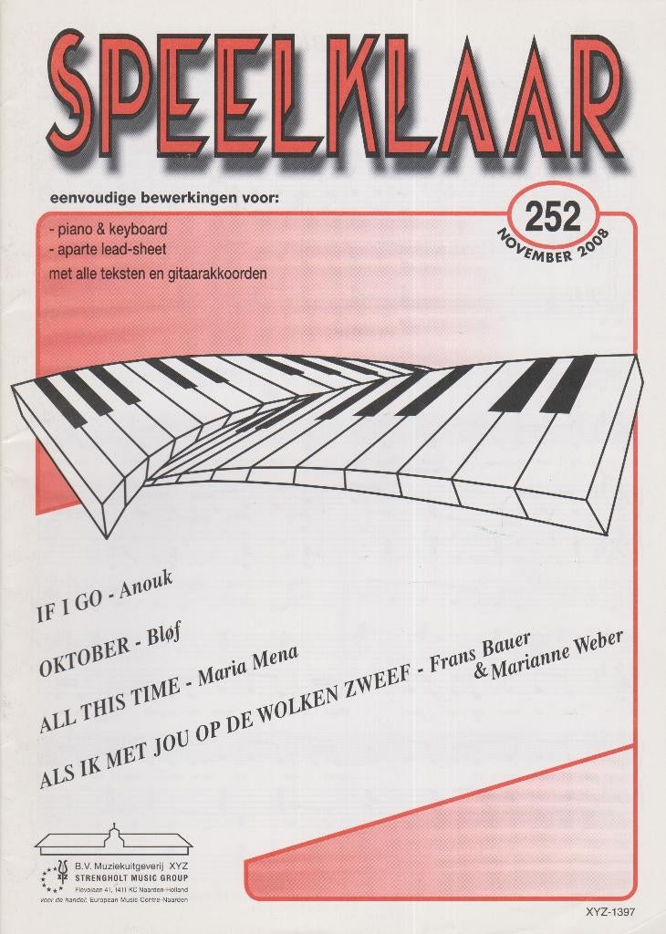 SPEELKLAAR 252 – NOVEMBER 2008, Gebruikt, Ophalen of Verzenden, Artiest of Componist, Keyboard