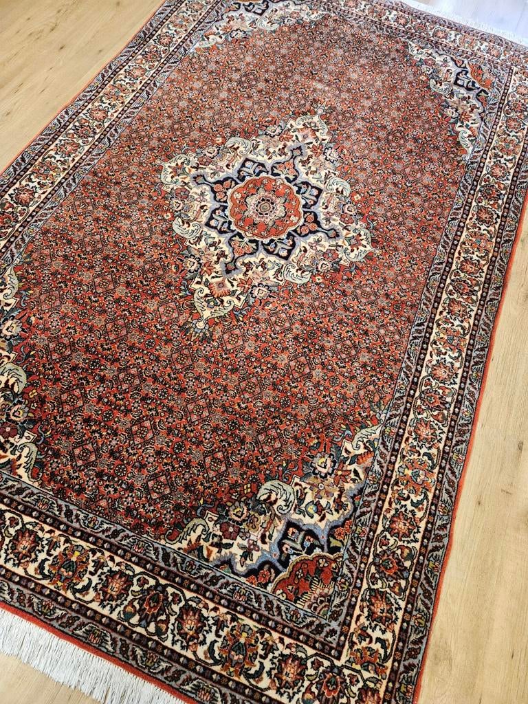 Vintage handgeknoopt perzisch tapijt bidjar 265x156, Info@SlatsAntiek.nl, Perzisch, 150 tot 200 cm, 200 cm of meer
