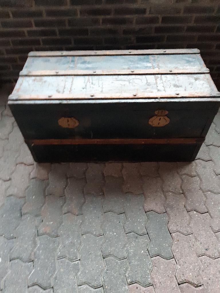 antieke oude dekenkist, Ophalen