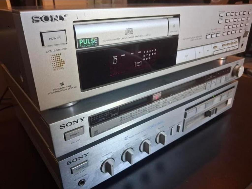 Vintage Sony Hifi Set: TA-AX3, ST-JX3L, CDP-591, Ophalen of Verzenden