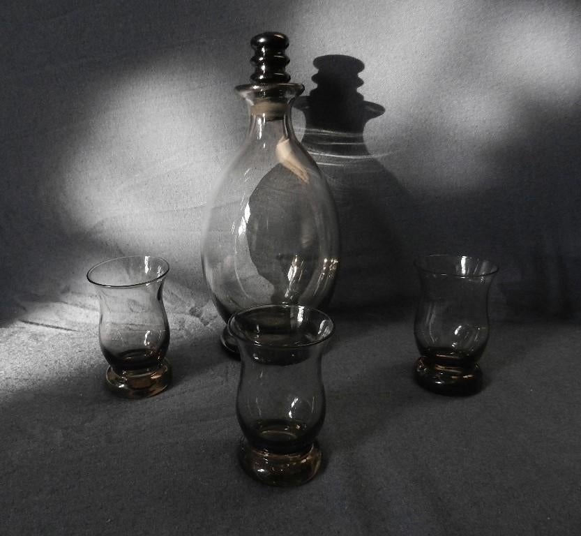 Karaf met drie glaasjes Curro Maastricht W.J. Rozendaal 1931, Ophalen of Verzenden