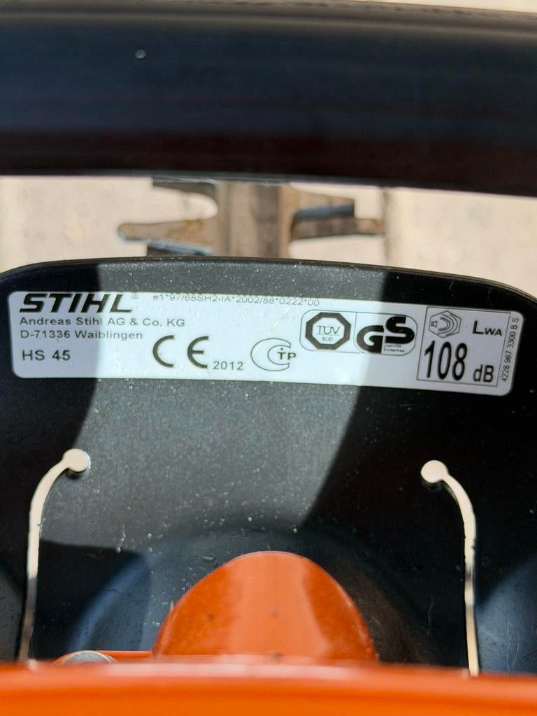 Stihl hs45 heggeschaar, Tuin en Terras, Heggenscharen, Ophalen, Zo goed als nieuw, Benzine