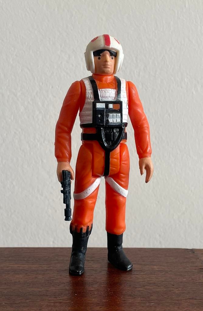 Vintage Star Wars actiefiguur Luke Skywalker X-Wing piloot, Ophalen of Verzenden, Gebruikt, Actiefiguurtje