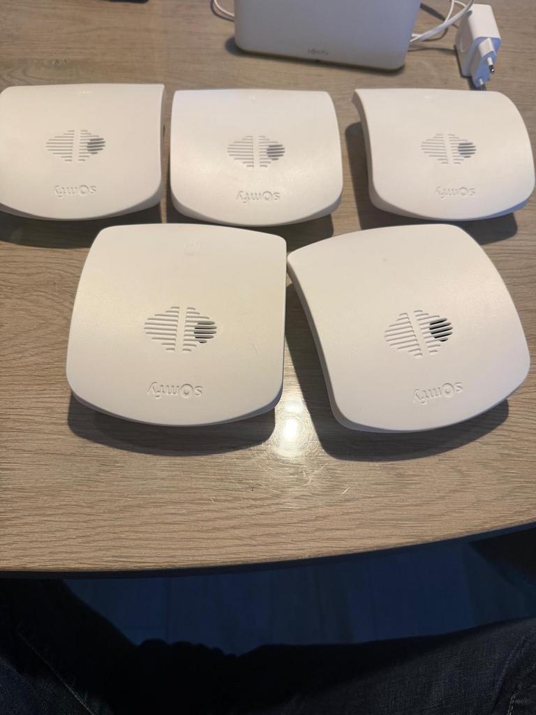 Somfy tahoma box met 5 rookmelders, Overige typen, Ophalen of Verzenden, Zo goed als nieuw, Rook
