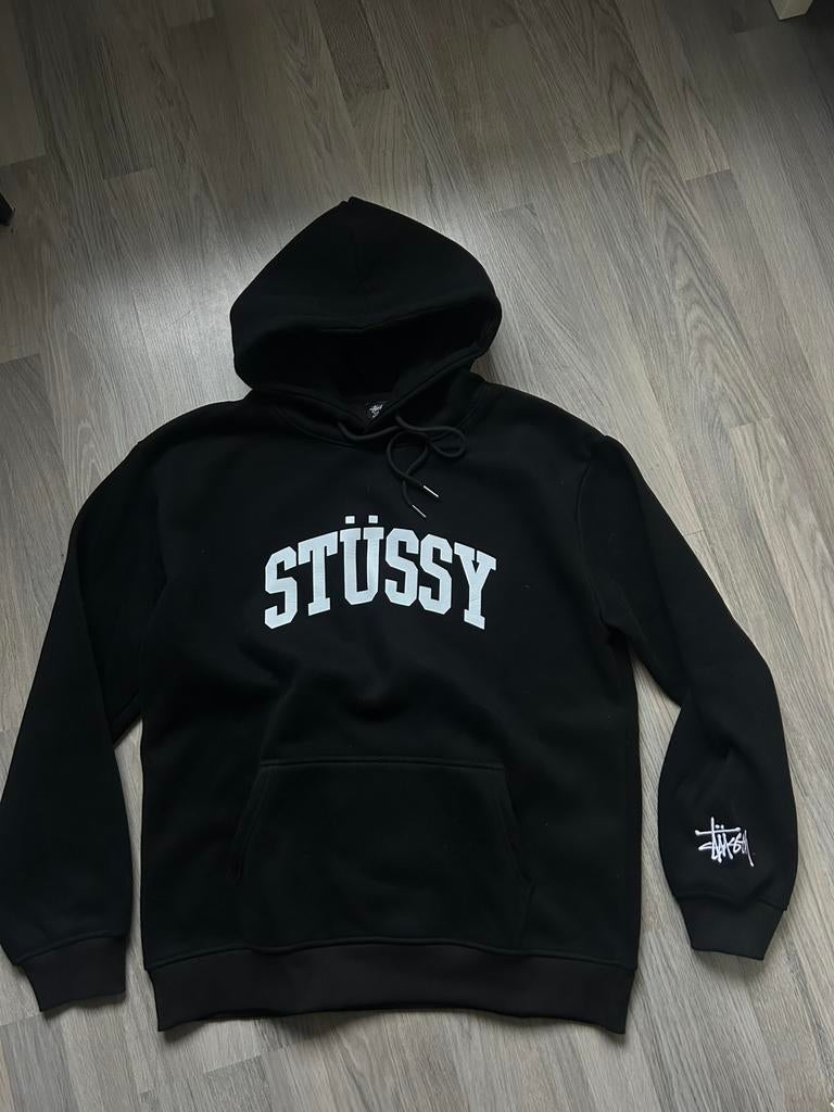 Stussy hoodie sweater trui, Kleding | Heren, Truien en Vesten, Verzenden, Zo goed als nieuw, Maat 52/54 (L), Zwart