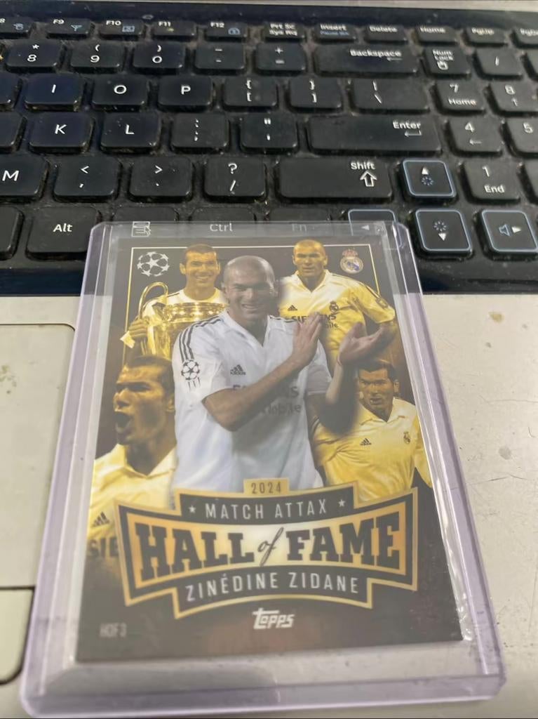 Zinédine Zidane Match Attax Hall of Fame Kaart 2024, Ophalen of Verzenden, Zo goed als nieuw, Buitenlandse clubs, Spelerskaart