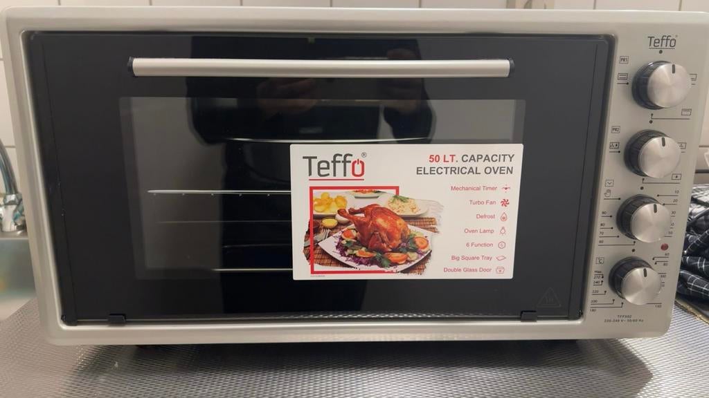 Teffo 50L elektrische oven - Zo goed als nieuw, Oven, Hete lucht, Zo goed als nieuw, Vrijstaand