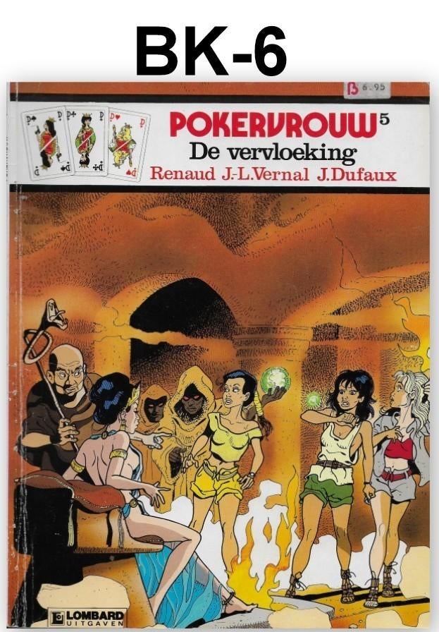 Stripboek bk-6 De vervloeking - Pokervrouw - Lombard, Boeken, Stripboeken, Eén stripboek, Ophalen of Verzenden, Zo goed als nieuw
