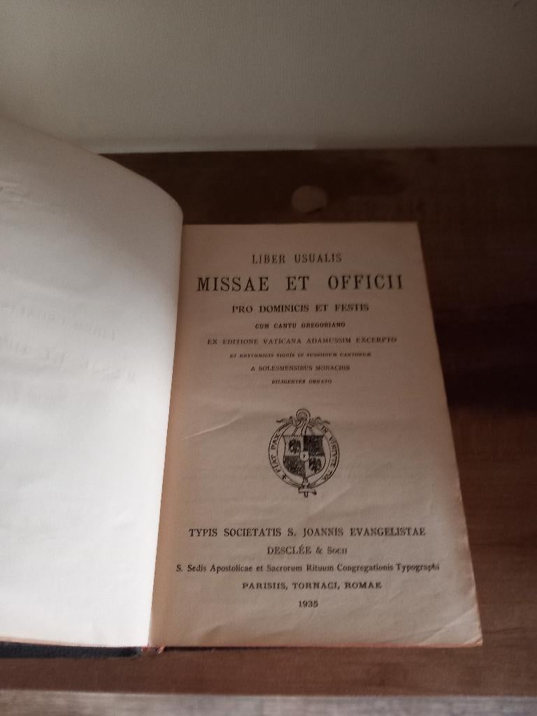 Antiek Liber Usualis 1935, Antiek en Kunst, Antiek | Boeken en Bijbels, Ophalen of Verzenden