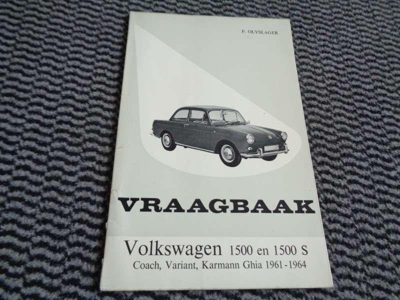 Volkswagen 1500 + Karmann Ghia Vraagbaak WP Handboek NL, Boeken, Auto's | Boeken, Verzenden, Gelezen, Volkswagen
