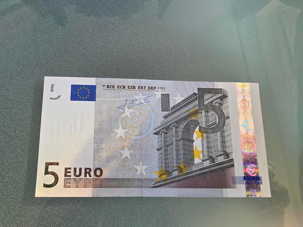 5 euro biljet 2002 Nederland unc Trichet, Postzegels en Munten, Bankbiljetten | Europa | Eurobiljetten, Ophalen, Overige landen