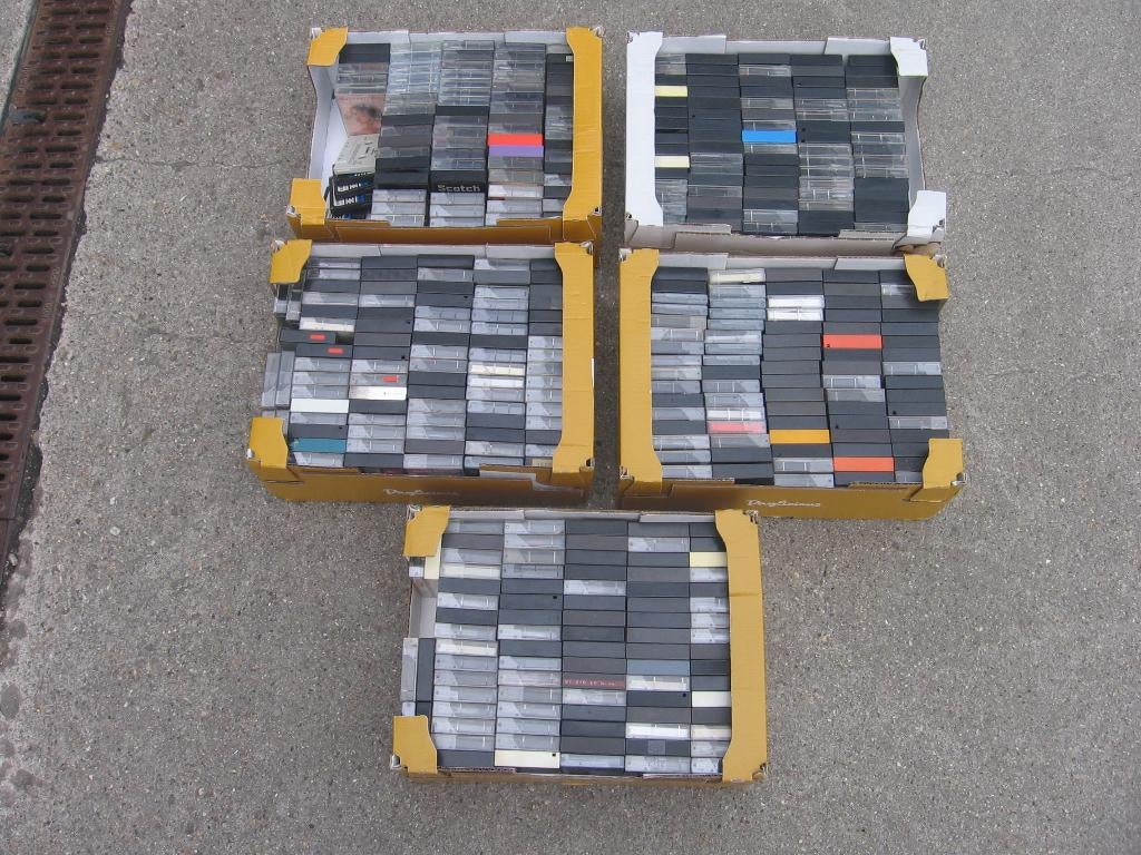 Honderden cassette-bandjes, Ophalen, Gebruikt, Overige genres, Voorbespeeld