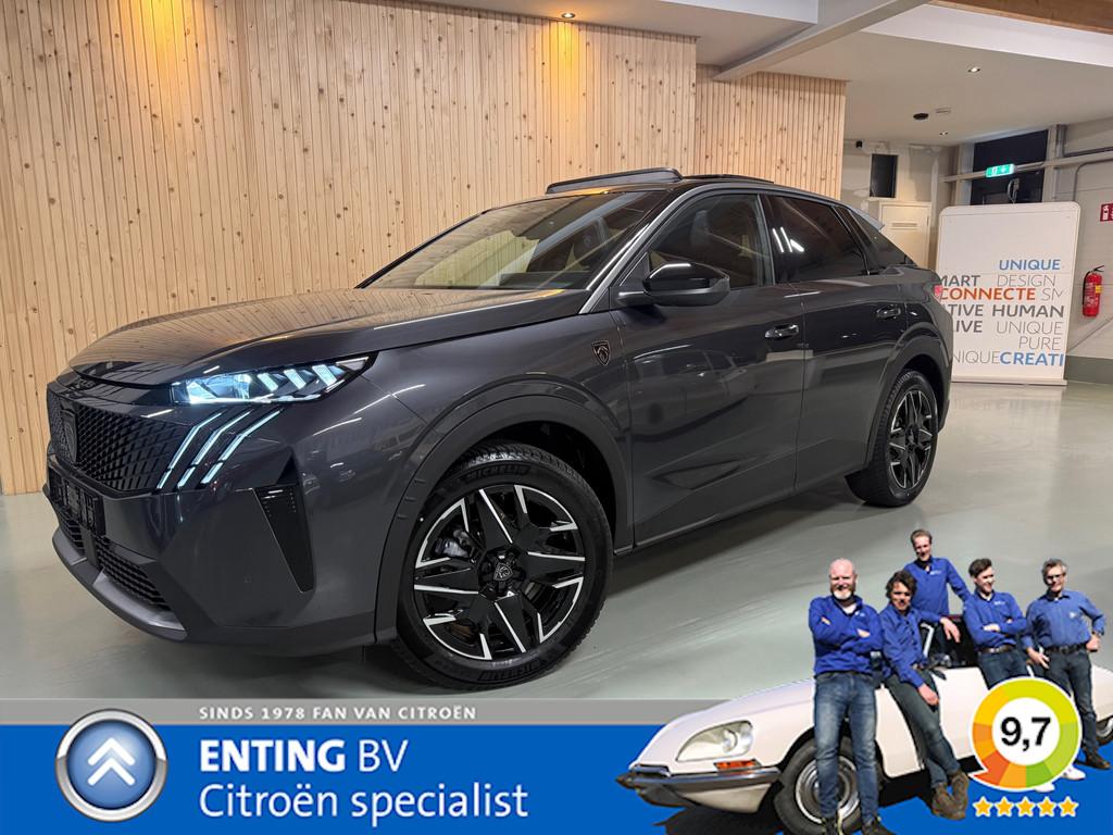 Peugeot 3008 1.2 Hybrid 145 GT SCHUIFDAK HIFI FOCAL ELECTRA, 145 pk, Gebruikt, Leder en Stof, Bedrijf