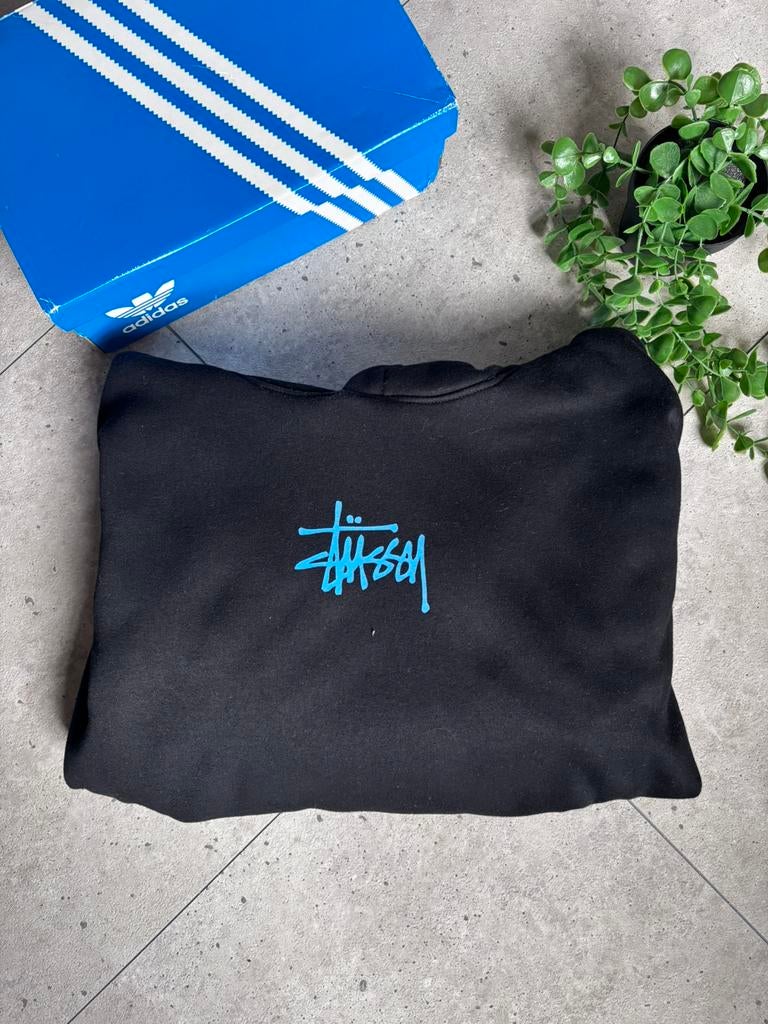 Stussy Hoodie Zwart Maat M, Ophalen of Verzenden, Zo goed als nieuw, Zwart