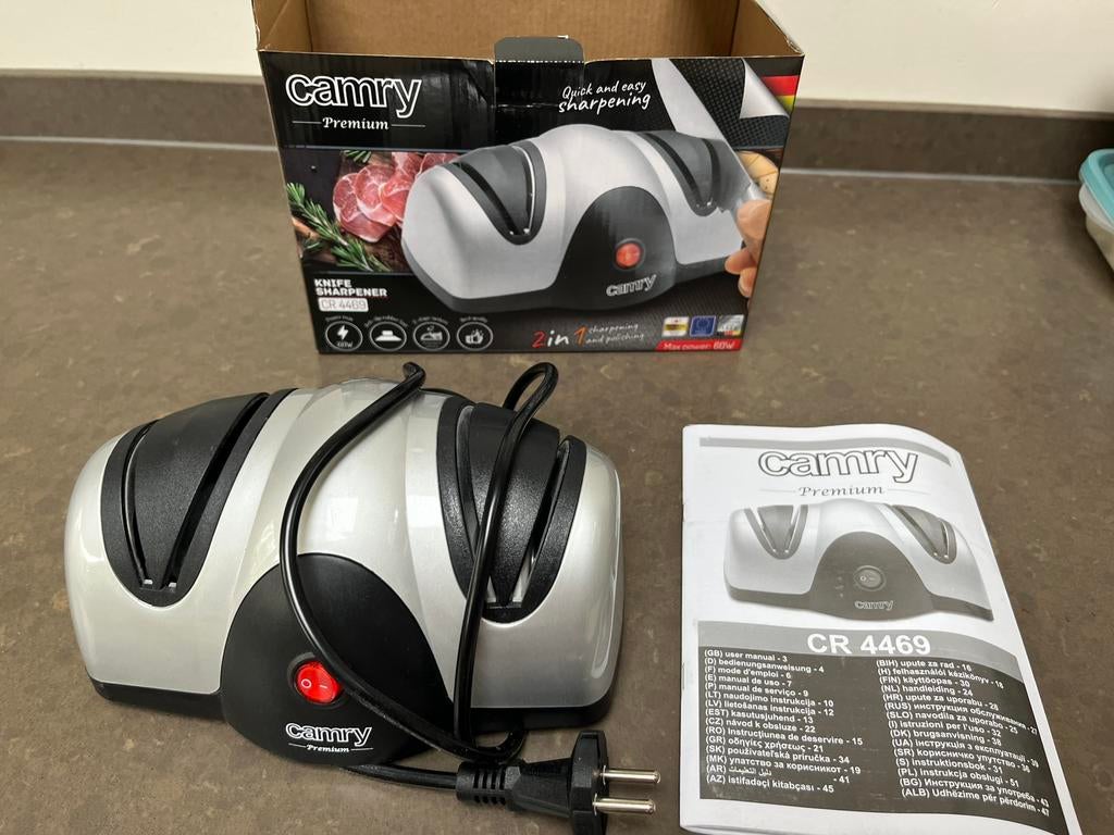 Camry electrische messenslijper, Ophalen of Verzenden, Zo goed als nieuw
