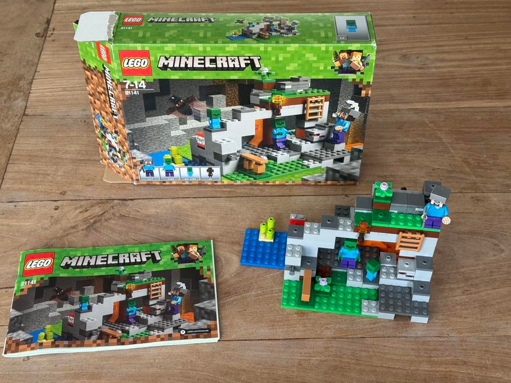 Lego Minecraft 21141, Ophalen of Verzenden, Zo goed als nieuw, Complete set, Lego