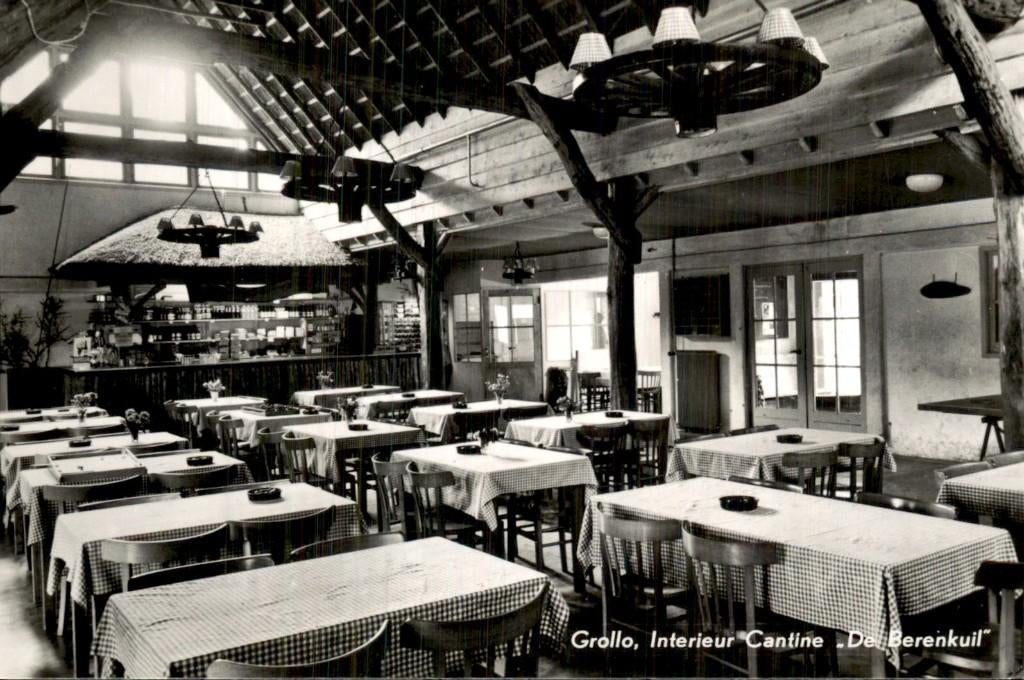 Grollo - Cantine - De Berenkuil, Verzamelen, Ansichtkaarten | Nederland, Ongelopen, Drenthe, 1940 tot 1960, Ophalen of Verzenden