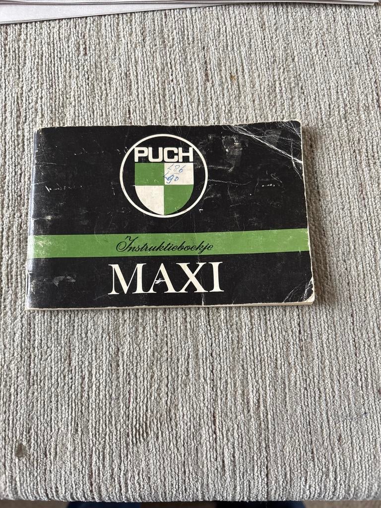 Puch Maxi Instructieboekje, Ophalen of Verzenden, Gebruikt, Overige typen, Overige merken
