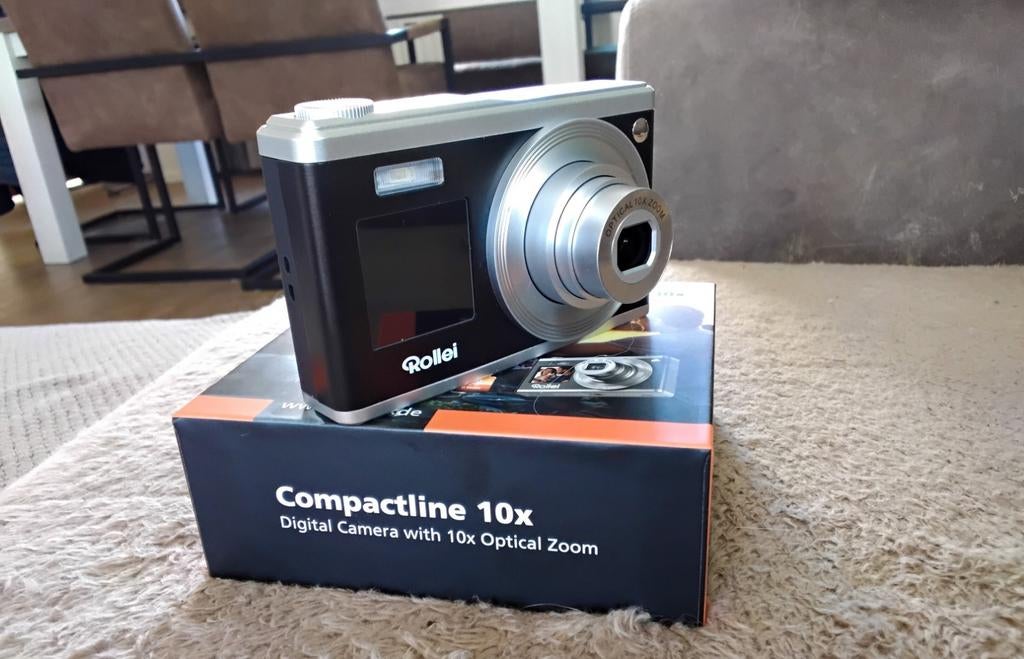 Digitale camera Rollei Compactline 10x  zwart, Ophalen of Verzenden