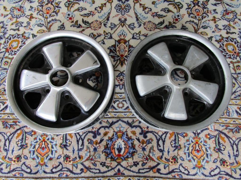 2x Fuchs 14 x 5,5 origineel dated 6/68 Porsche VW, Ophalen of Verzenden, Gebruikt, Auto's