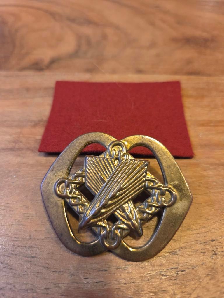 Kl baret embleem intendance, Verzamelen, Ophalen of Verzenden, Landmacht, Nederland, Embleem of Badge