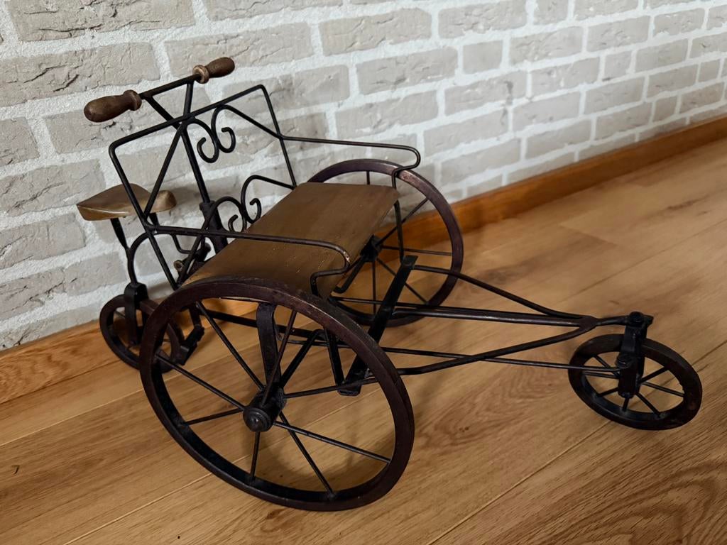 *Vierwieler fiets met houten zitting antiek*, Ophalen of Verzenden