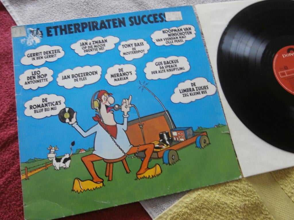 LP - 14 Etherpiraten Successen - Various Artists., Ophalen of Verzenden, Zo goed als nieuw, 12 inch, Nederlandstalig
