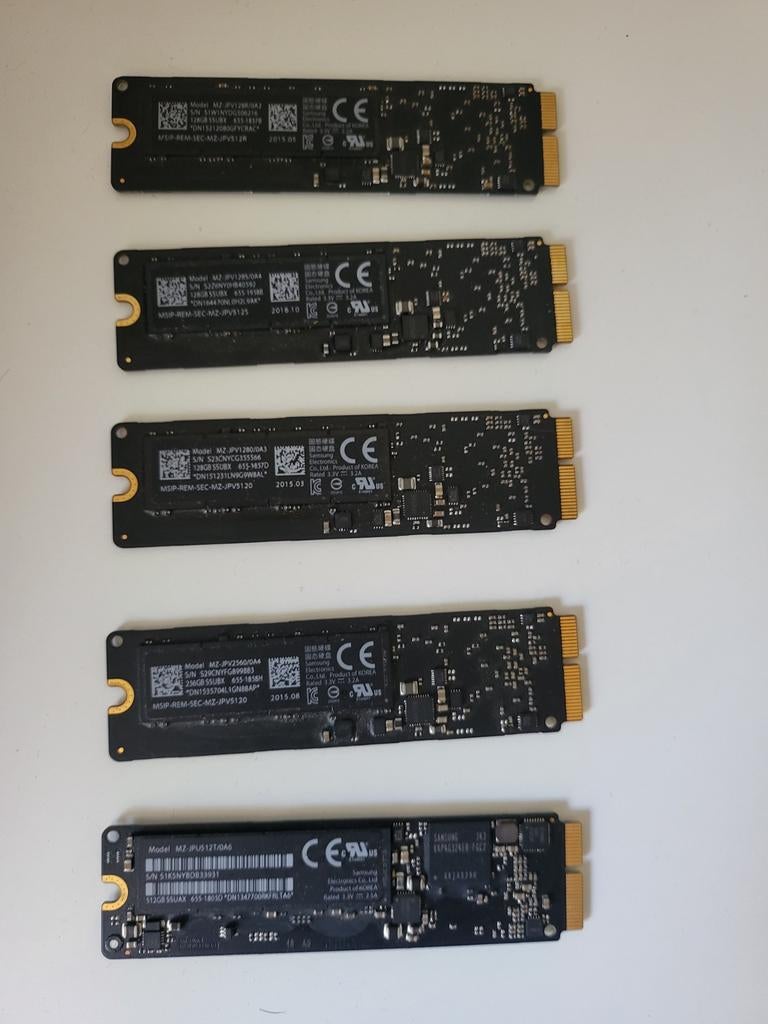 Apple SSD opslag MacBook, Computers en Software, Harde schijven, Ophalen of Verzenden, Zo goed als nieuw