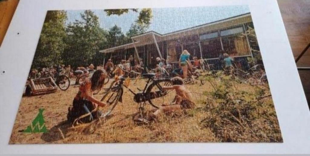 Puzzel camping Witterzomer Legpuzzel, Ophalen of Verzenden, 500 t/m 1500 stukjes, Zo goed als nieuw, Legpuzzel