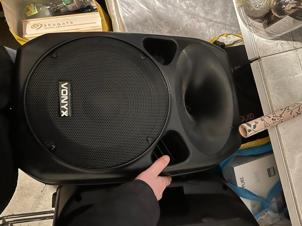 Vonyx SPS 122 speakerset + Vonyx SWAI5 subwoofer, Ophalen of Verzenden, Gebruikt, Dj-set, Overige merken