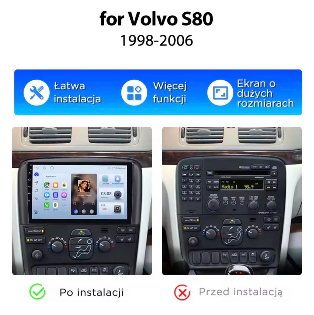 Auto radio navigatie Bluetooth usb Volvo S80 1998-2006, Auto diversen, Autoradio's, Nieuw, Ophalen of Verzenden