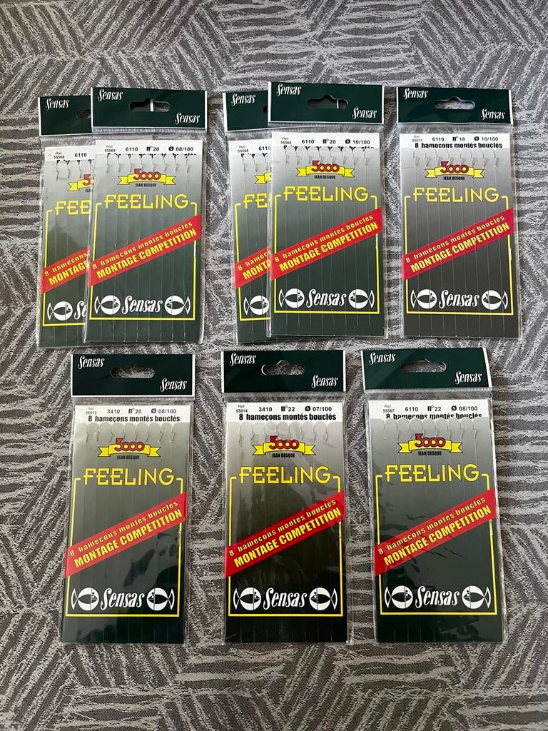 Sensas onderlijnen witvissen haakmaat 18 en 20, Ophalen of Verzenden, Nieuw, Haak