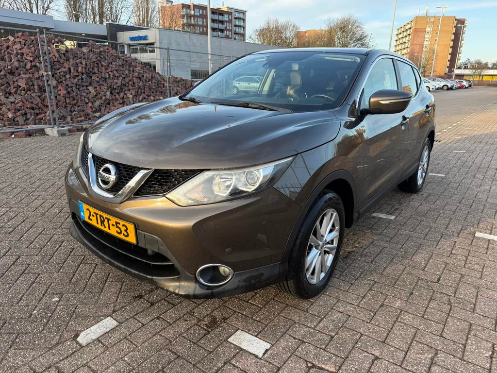 Nissan Qashqai 1.2 Dig-t  2014 Bruin/Nap/, Auto's, Voorwielaandrijving, 4 cilinders, Bruin, Alcantara